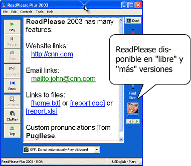 ReadPlease Plus 2003